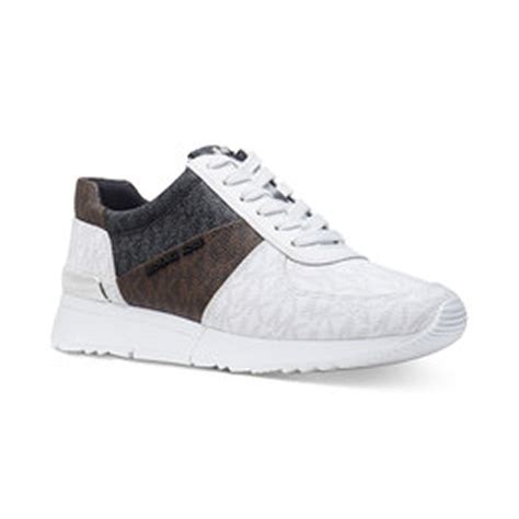 michael kors women's sneakers at macy's|Michael Kors denim sneakers.